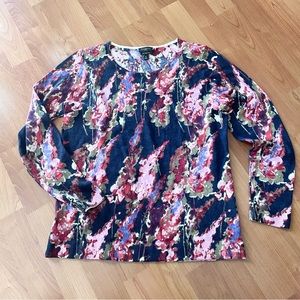 Talbots Floral Sweater